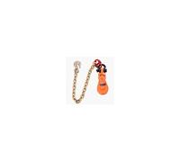 VEVOR Bloc d'arrachage avec chaîne G80 poulie de mouflage 2 T 74 mm pour corde 9,5 mm