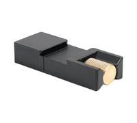 Bloc d'arrêt de limiteur de règle pour un travail de mise en page cohérent, construction en aluminium avec fixations en laiton, s'adapte aux règles métriques standard en acier (A)