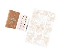 Bloc d'art pour enfants avec pliage en accordéon sûr et 12 pigments brillants pour projets créatifs et croquis artistiques pliants