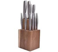 Bloc de 10 couteaux inox Jean Dubost DF13A0X0X0125 bois G