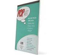 Bloc de 10 toiles en coton pour peinture - A3 Blanc G