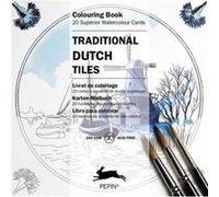 Bloc de 20 cartes à colorier porcelaine bleu de delft - pepin Bleu G