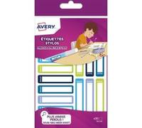 Avery Étiquettes autocollantes 50 x 10 mm multicolore Pack de 30
