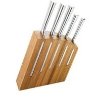 Bloc de 5 couteaux Kimono bambou - Jean Dubost - Argent - Inox Marron G
