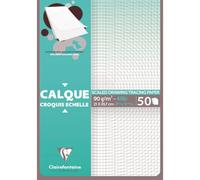 Bloc de 50 feuilles calques satin Clairefontaine A4 90-95g