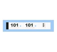 ELVE Bloc de 50 tickets vestiaire 3 x 20 cm Blanc Lot de 20 (de 1 à 1000)