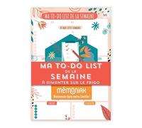 Bloc de 52 listes aimantés - Ma to-do list de la semaine Mémoniak - Collectif - Editions 365 - broché - Jeux livres objets