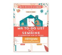 Bloc de 52 listes aimantés - Ma to-do list de la semaine Mémoniak - Collectif - Editions 365 - broché - Jeux livres objets