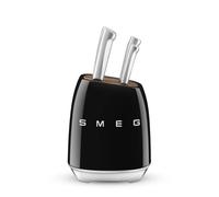 Bloc couteaux SMEG 6 pcs multi-usages noir