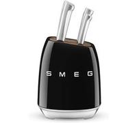 Bloc couteaux SMEG 6 pcs multi-usages noir