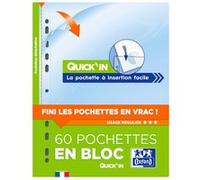 Oxford - Bloc de pochettes perforées 5/100e - 60 pièces
