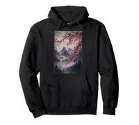 Bloc de Bois Traditionnel Japonais Sakura Culture Japonaise Sweat à Capuche