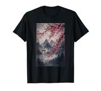 Bloc de Bois Traditionnel Japonais Sakura Culture Japonaise T-Shirt