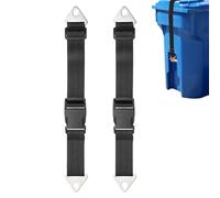 Bloc de boîte à ordures - Panier | Verrouillage de couvercle avec sangle solide de longue durée | 2 pièces poubelles réglables | Sangles de sécurité Réutilisables
