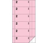 Bloc de bons 'Serveur no 2', rosé