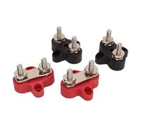 Bloc de bornes de distribution de courant de batterie M6 - Double distribution - Pour voitures, camping-cars, bateaux, camions, DC 12 à 48 V