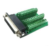 Bloc de bornes vert DB44-M2 pour PCB, montage sur panneau, 78 x 53 mm, raccord à vis, isolation EVA, application industrielle et spatiale (type rainure)