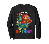 Bloc de Briques Ninja pour 6ème Anniversaire pour garçon de 6 Ans Manche Longue