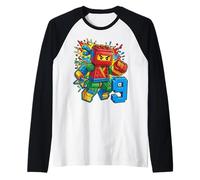 Bloc de Briques Ninja pour 9e Anniversaire garçon 9 Ans Manche Raglan