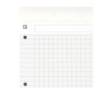 Bloc de bureau Oxford Office Essentials 22,5 x 29,7 agrafé - grands carreaux - 80 feuilles