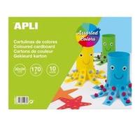 APLI Bloc cartonné 14483 – assorti 32 x 24 cm – 10 feuilles