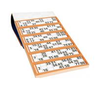 Bloc De Carton De Loto À Cocher En Papier