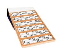 Bloc De Carton De Loto À Cocher En Papier