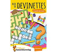 Bloc de casse-têtes et livre activite 5 ans - Tome 1 : Des énigmes colorées pour la maternelle - cahier activite 5 ans labyrinthe, sudoku, etc pour ... et la pensée logique: Livres de devinettes