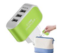 Bloc De Charge Rapide du Chargeur USB - Adaptateur De Charge LED À 3 Ports, Chargeur Mural Compact Portable | Alimentation Multiport, Batterie Externe Sûre pour Smartphone, Tablette, Appareil