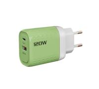 Bloc de charge rapide, prise de charge rapide | Adaptateur mural à charge rapide de 120 W | Bloc de charge à double port haute vitesse, prise de charge rapide, chargeur de téléphone portable pour