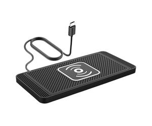Bloc de charge sans fil - 30,91 Pad | Chargeur en silicone - Détection automatique Charge rapide Antidérapant Alimentation de téléphone sûre Voiture Balade Dispositif de sécurité de voyage Utilisation