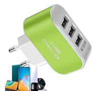 Bloc de Chargeur à Charge Rapide, Cube de Chargeur USB 3 Ports USB | Adaptateur mural chargeur portable Pour téléphone portable à domicile couleurs brill