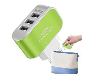 Bloc de Chargeur à Charge Rapide, Cube de Chargeur USB Charge Intelligente | Adaptateur mural chargeur portable Plusieurs Ports brillants couleurs charge intelligente pour