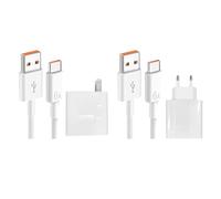 Bloc De Chargeur Mural,66W Chargers Muraux Bloc De Chargeur De Cordon De Charge - Ensemble De Chargeur De Téléphone Portable, Câbles De Données 6A pour Les Voyages en Plei