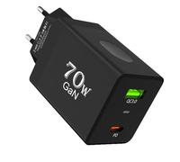 Bloc De Chargeur Rapide | 70W PD QC Adaptateur De Prise Compact | Chargeur Secteur USB | Pour Adolescents Ordinateurs Portables Tablettes Smartphones Écouteurs Maison Voyage En Intérieur Et En Extérie