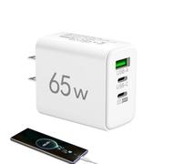 Bloc De Chargeur Triple USB - Carré Mat 1USB + 2PD Chargeur De Téléphone Portable Multiport Adaptateur Secteur 65W Tête De Charge 5v2a Spécifications Européennes Et Américaines, Cube De Chargement USB