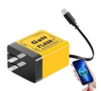 Bloc de chargeur USB C C - Adaptateur rétractable 35W, nœud papillon pliant, offre de charge compacte, accessoire d'alimentation durable, conception de charge rapide | Type pour tablette Pad