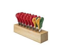 Bloc de ciseaux Westcott AC-112TIDYC en bois avec 32 cisailles pour enfants