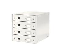 Bloc de classement 4 tiroirs Click & Store Wow - Blanc