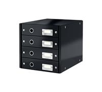 Leitz Click & Store 6049-00-95 Caisson à tiroirs noir DIN A4 Nombre de tiroirs: 4