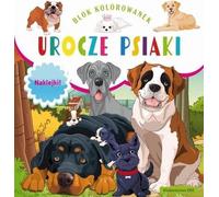 Bloc de coloriage. Chiens mignons