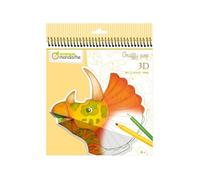 Bloc de coloriage "Graffy 3D" - Dinosaures