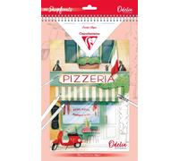 Clairefontaine Bloc coloriage adulte 95745C ODELIA (Vitrines) A4 20 feuilles 250 g multitechniques