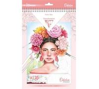 Clairefontaine 95741C Bloc de Coloriage Pour Adulte Créativité Détente Zen Décors de Femmes - Multitechniques Crayons, Feutres, Aquarelle, Peinture 20 Feuilles Format A4 250G - ODELIA Thème Les Femmes