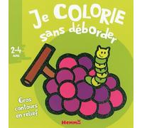 Bloc de coloriages aux contours épais pailletés et en relief - dès 2 ans