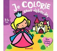 Bloc de coloriages aux contours épais pailletés et en relief - dès 2 ans