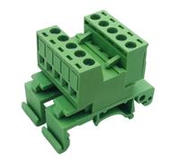 Bloc de connecteur à sur tige professionnel, option 2-24P avec pinces plaquées, longueur de dénudage de 5 à 8 mm, indice de 10 A, connecteur de bornes à tige DIN