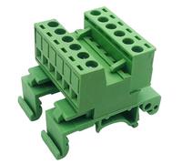 Bloc de connecteur à sur tige professionnel, option 2-24P avec pinces plaquées, longueur de dénudage de 5 à 8 mm, indice de 10 A, connecteur de bornes à tige DIN