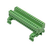 Bloc de connecteur à sur tige professionnel, option 2-24P avec pinces plaquées, longueur de dénudage de 5 à 8 mm, indice de 10 A, connecteur de bornes à tige DIN