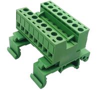 Bloc de connecteur à sur tige professionnel, option 2-24P avec pinces plaquées, longueur de dénudage de 5 à 8 mm, indice de 10 A, connecteur de bornes à tige DIN